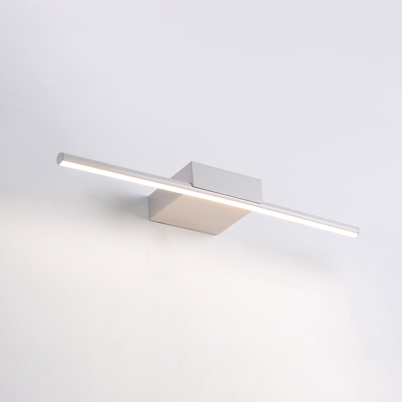 Minità di vanità in metallo lineare Minimalismo Minimalismo a 1 luci a parete per bagno