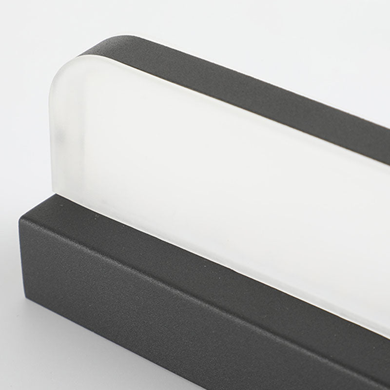 Contemporary Linear Wall Mounted Light Fixture 1-Light Sconce Light for Bathroom