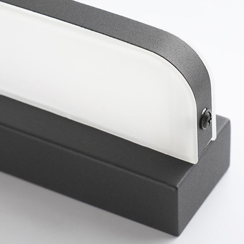 Contemporary Linear Wall Mounted Light Fixture 1-Light Sconce Light for Bathroom