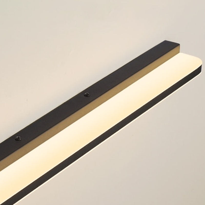 Contemporary Linear Wall Mounted Light Fixture 1-Light Sconce Light for Bathroom