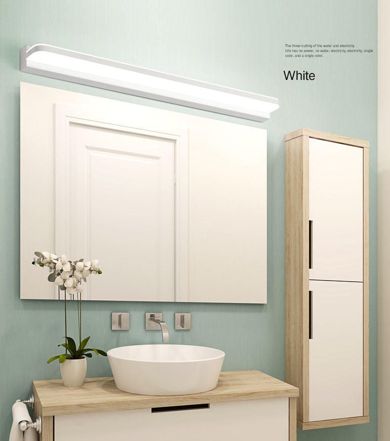 Contemporary Linear Wall Mounted Light Fixture 1-Light Sconce Light for Bathroom