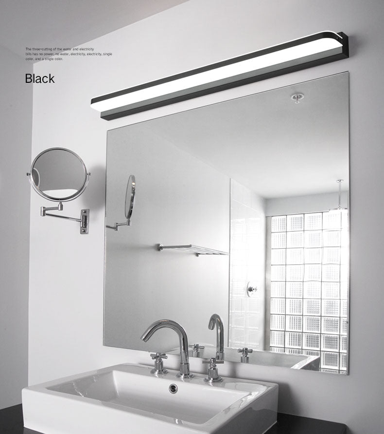 Contemporary Linear Wall Mounted Light Fixture 1-Light Sconce Light for Bathroom