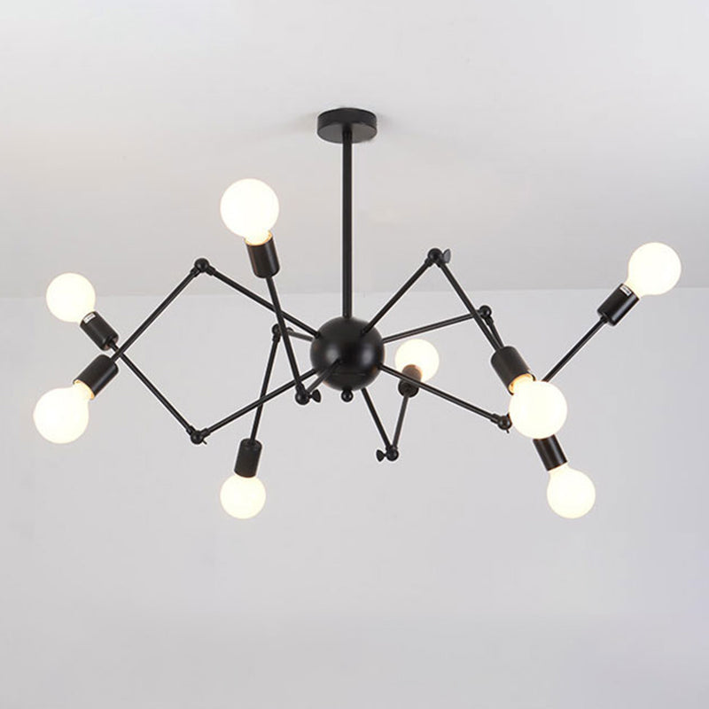 Spider Chandelier Light Fixture Industrial Metal Pendant Lighting for Restaurant