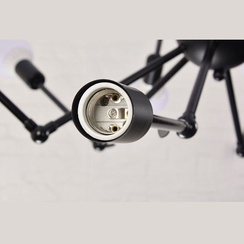 Spider Chandelier Light Fixture Industrial Metal Pendant Lighting for Restaurant