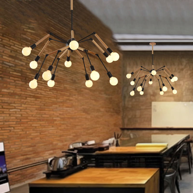 Spider Chandelier Light Fixture Industrial Metal Pendant Lighting for Restaurant