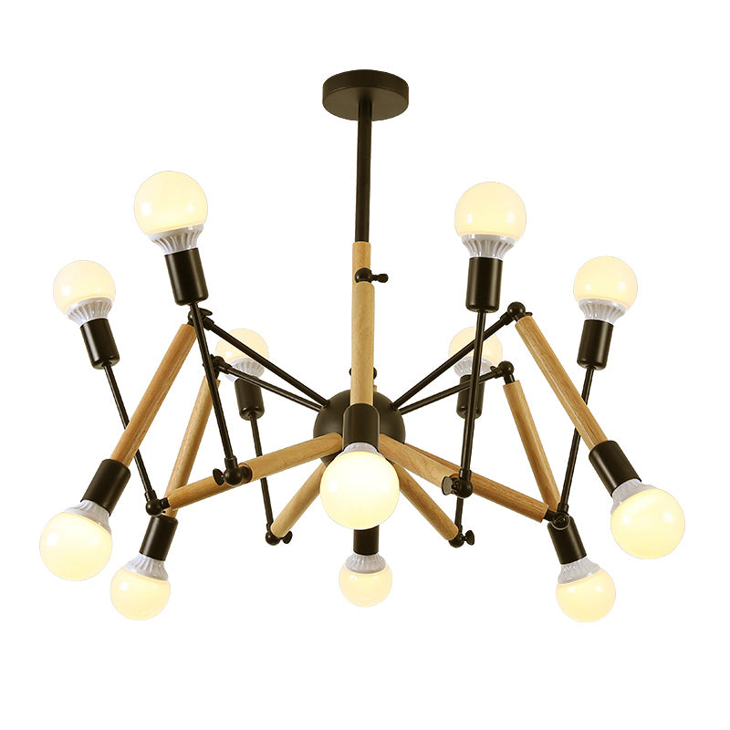 Spider Chandelier Light Fixture Industrial Metal Pendant Lighting for Restaurant