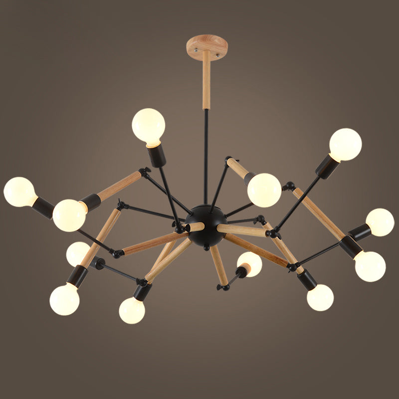 Spider Chandelier Light Fixture Industrial Metal Pendant Lighting for Restaurant