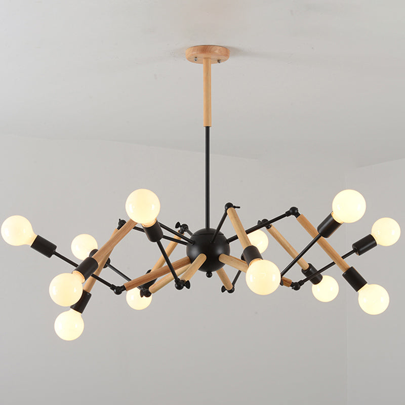 Spider Chandelier Light Fixture Industrial Metal Pendant Lighting for Restaurant