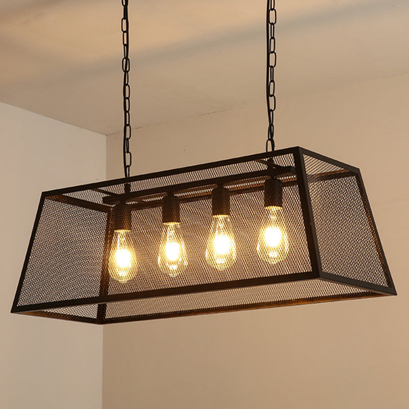 Affermati a sospensione regolabile Isola lampadario Afide di illuminazione in metallo industriale