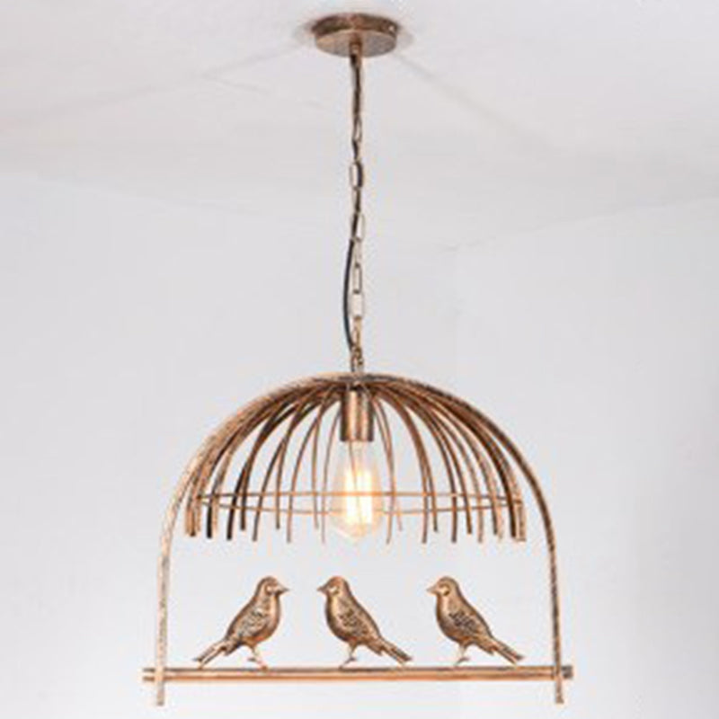 Luces de lámpara de araña de la isla de pájaros accesorios de iluminación de araña de metal industrial para mesa de comedor