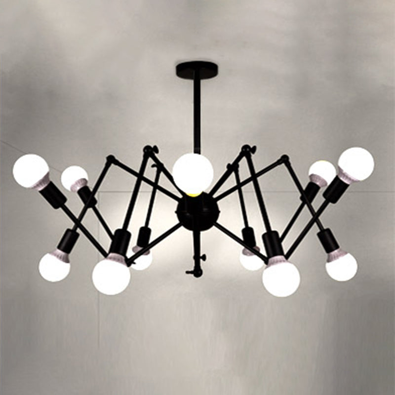 Spider Chandelier Light Fixture Industrial Metal Pendant Lighting for Restaurant