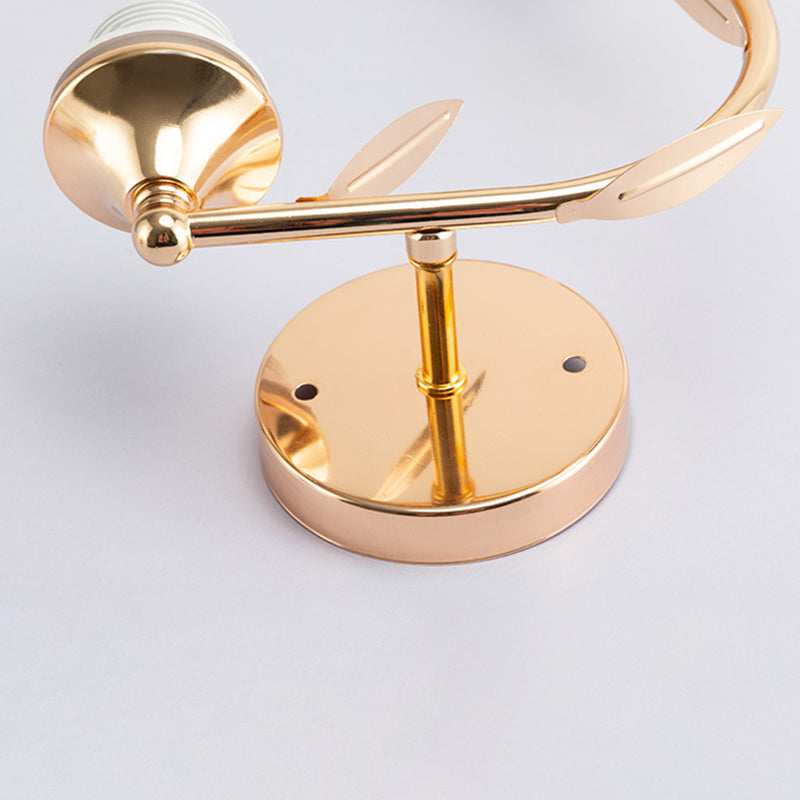 Ball Shade Crystal Wall Light Contemporary Wall Sconce Lighting for Living Room