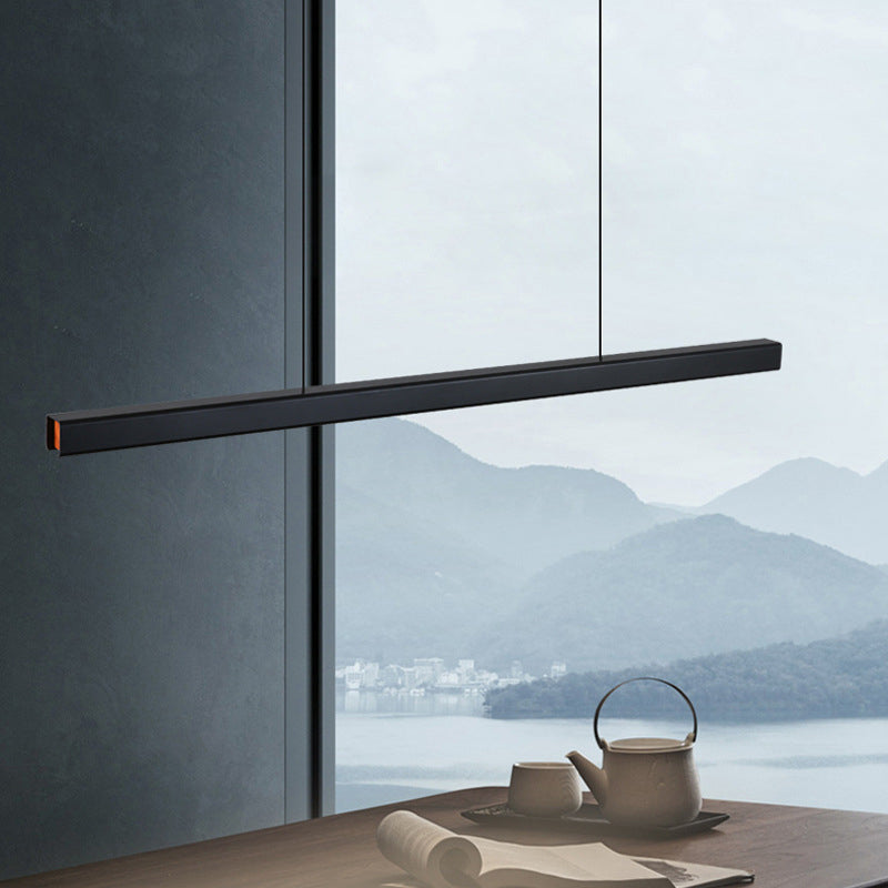 Modern a pendente illuminazione per l'illuminazione a sospensione lineare dell'isola cucina idee di illuminazione dell'isola in nero