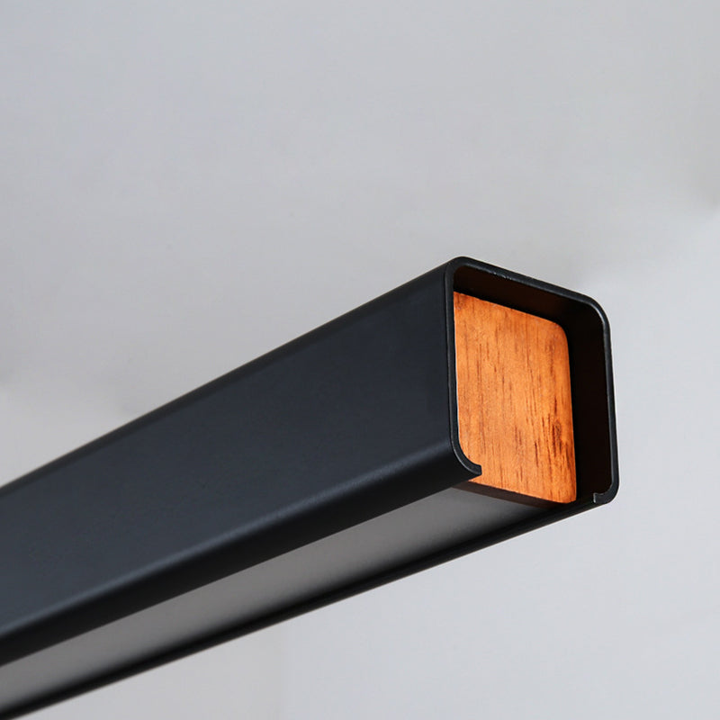 Modern a pendente illuminazione per l'illuminazione a sospensione lineare dell'isola cucina idee di illuminazione dell'isola in nero