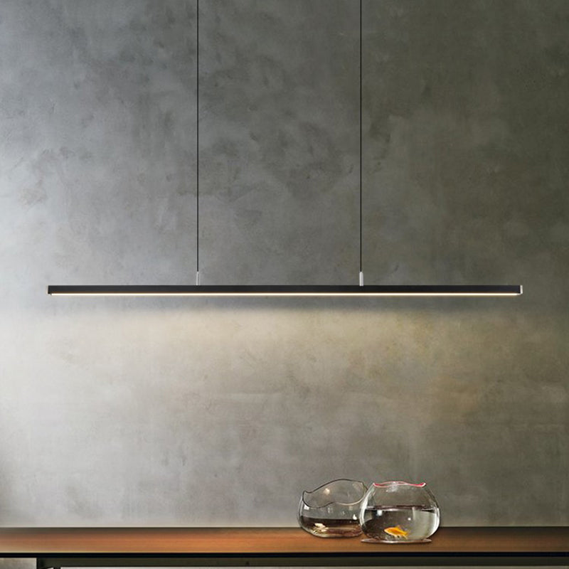 Linea de iluminación de la isla lineal colgante lineal lsland iluminación de la isla colgante luces en metal