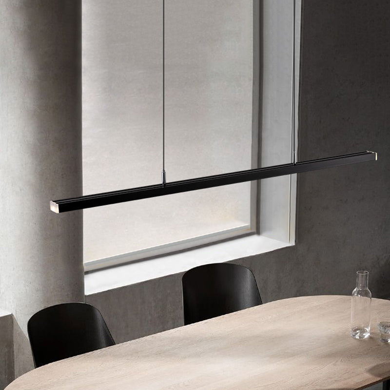 Linea de iluminación de la isla lineal colgante lineal lsland iluminación de la isla colgante luces en metal