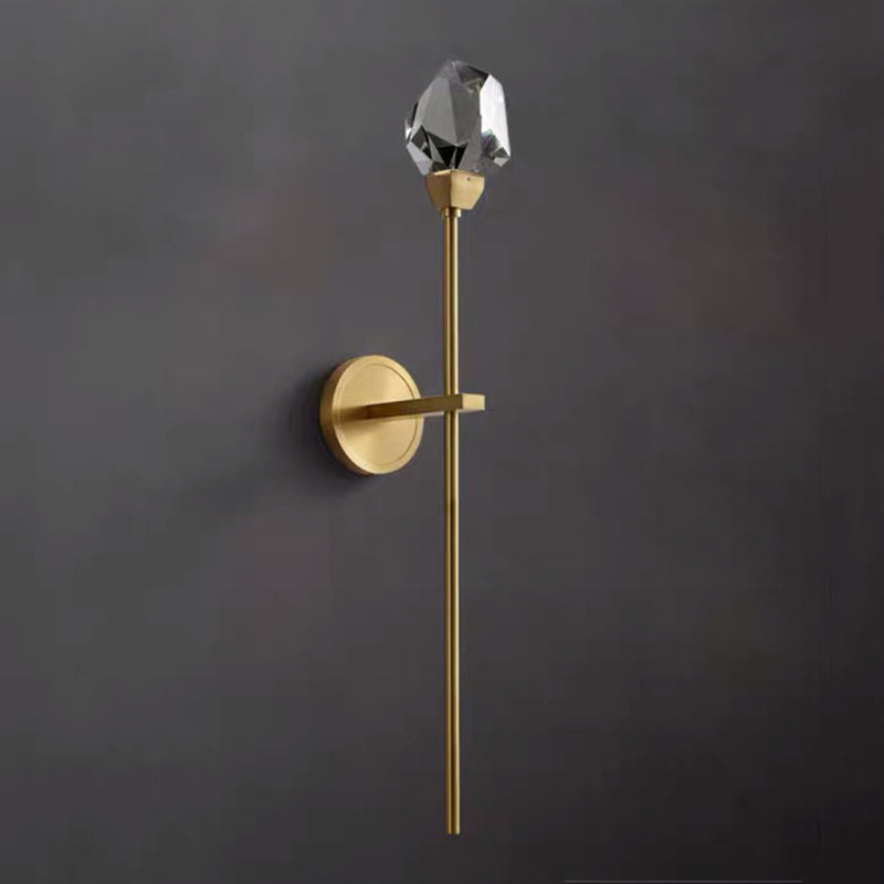 Moderne stijl wereldbol wandmontage lampen helder kristal 1-licht wandlichtwanden in goud