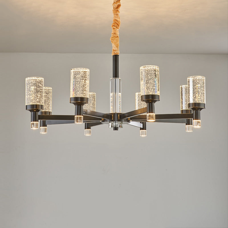 Crystal Contemporary Hanging Light Fixtures Sputnik Ceiling Light for Living Room