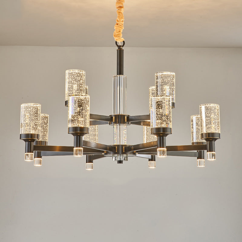 Crystal Contemporary Hanging Light Fixtures Sputnik Ceiling Light for Living Room