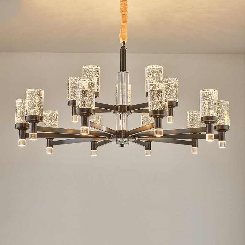 Crystal Contemporary Hanging Light Fixtures Sputnik Ceiling Light for Living Room