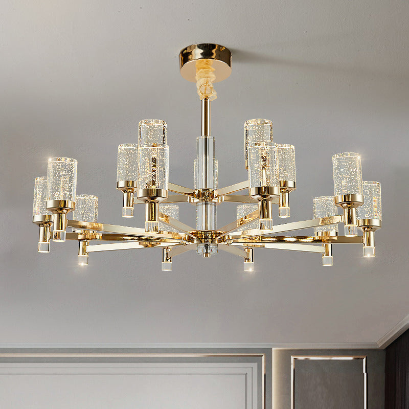 Crystal Contemporary Hanging Light Fixtures Sputnik Ceiling Light for Living Room