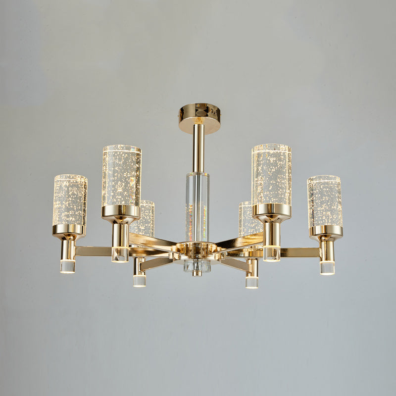 Crystal Contemporary Hanging Light Fixtures Sputnik Ceiling Light for Living Room