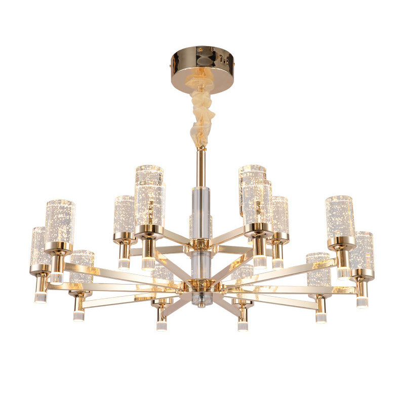Crystal Contemporary Hanging Light Fixtures Sputnik Ceiling Light for Living Room