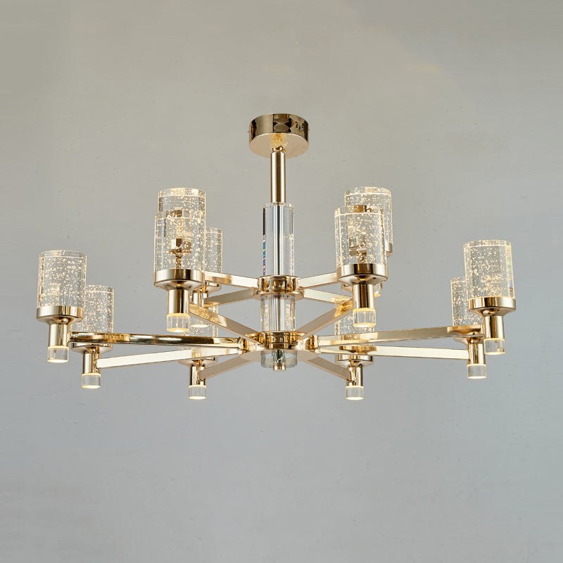 Crystal Contemporary Hanging Light Fixtures Sputnik Ceiling Light for Living Room
