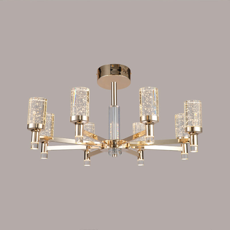 Crystal Contemporary Hanging Light Fixtures Sputnik Ceiling Light for Living Room