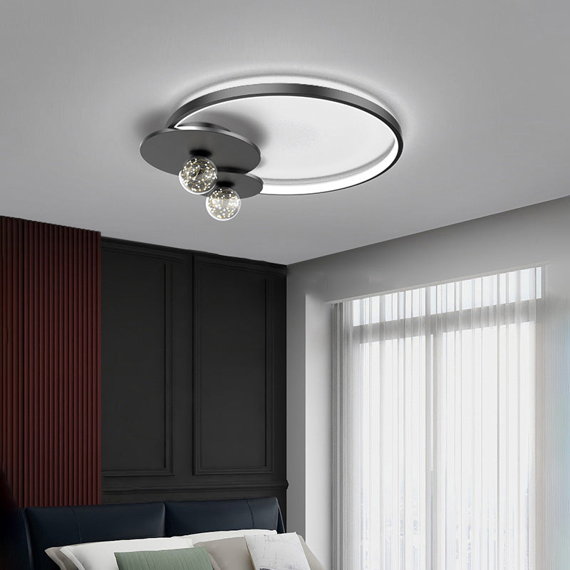 Circle Flush Light Acrylic Modern Flush Mount Ceiling Light Fixtures for Bedroom