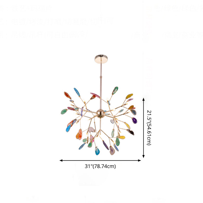 Fireflies Suspension Cittonant Light Nordic Style Nordic Metal Lulleier Aione