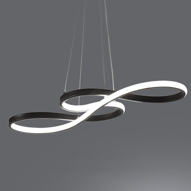 Twist LED lampadario LEDELIGE LED ACRILICO ALIMINE A PENDANTE PER STAMPA SAMPIA PASSA