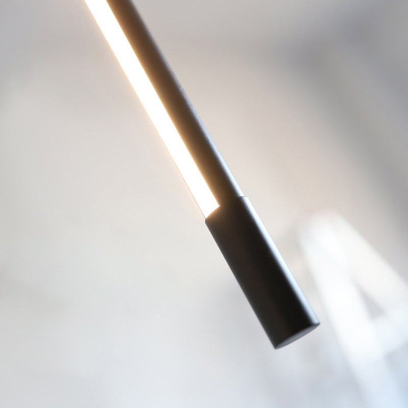 Moderne runde Röhre 12W LED -Anhänger leichte lange Linienlampen für Schlafzimmer Esszimmer