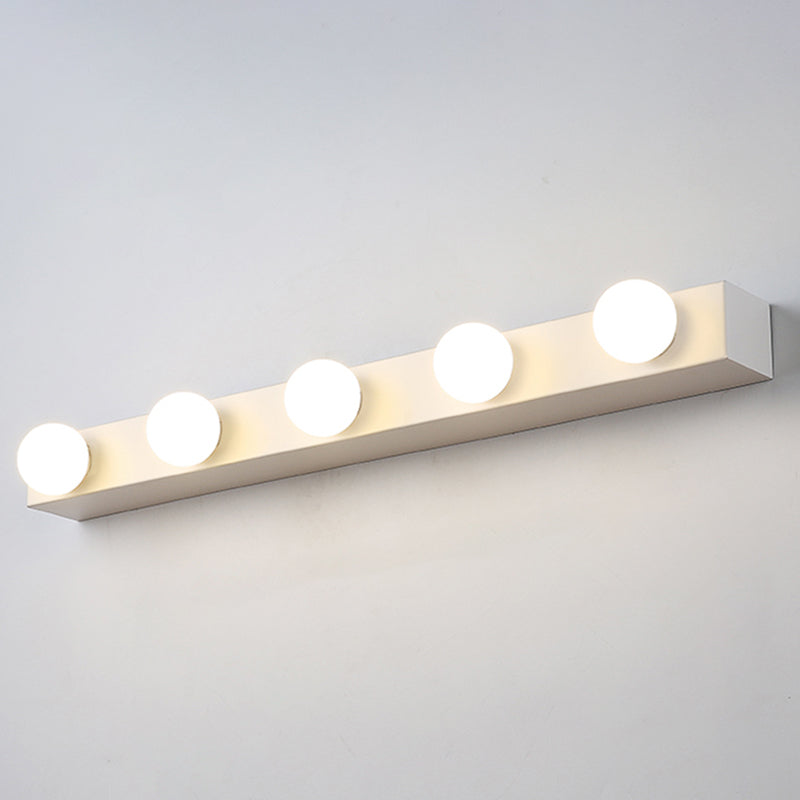 Metal Rectangular Wall Sconce Lighting Nordic Style Wall Lighting Fixture in White