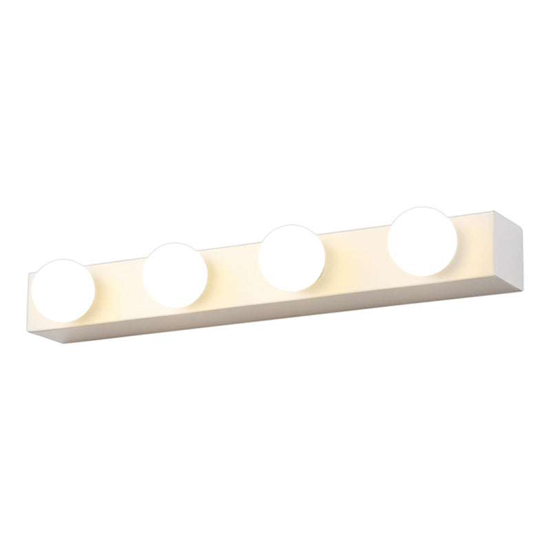 Metal Rectangular Wall Sconce Lighting Nordic Style Wall Lighting Fixture in White