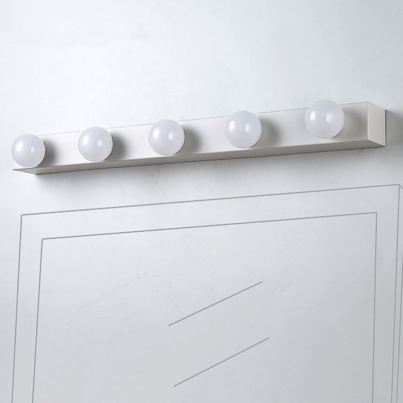 Metal Rectangular Wall Sconce Lighting Nordic Style Wall Lighting Fixture in White
