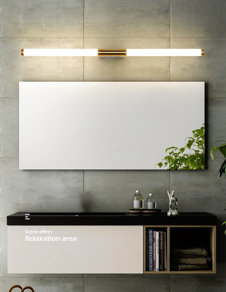 Tube metalen wand gemonteerd licht Simplicity Style LED goudzwart wandlamp armatuur