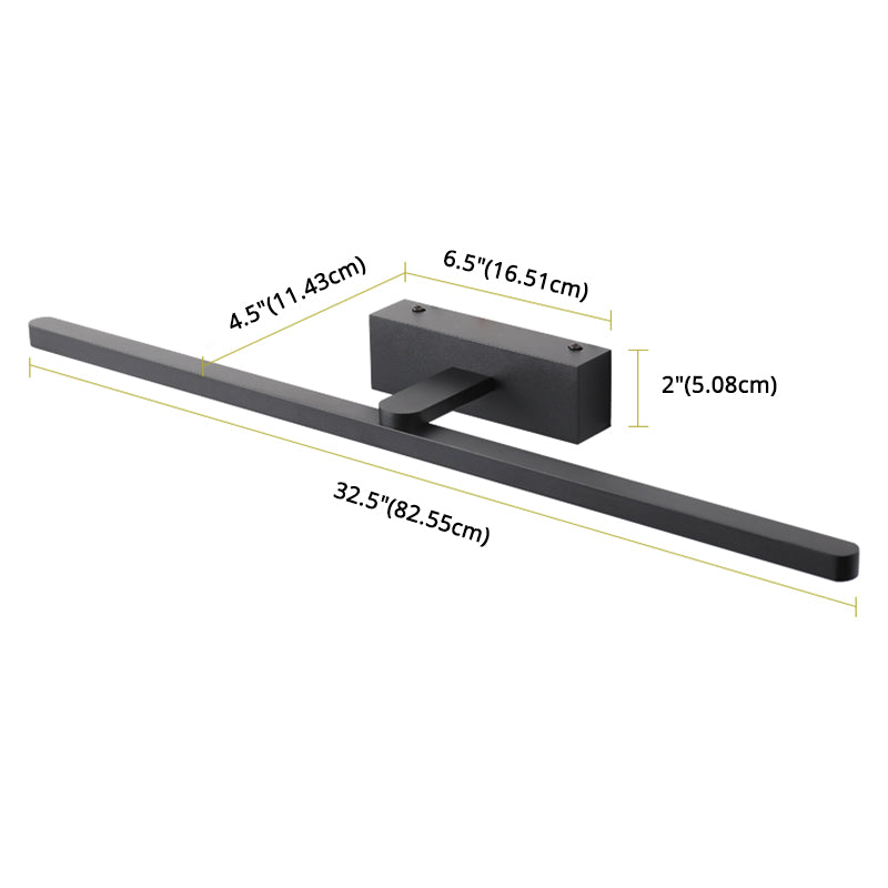 Éclairage d'applications de mur linéaire simplicité style métal LED LED Bathroom Mur Light