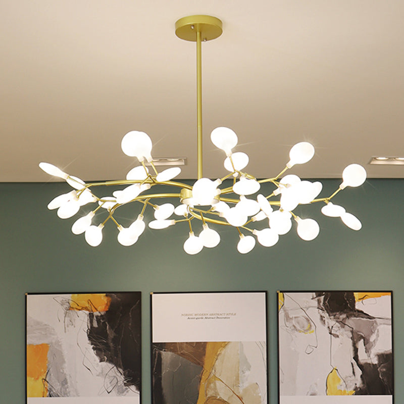 Foglie Lampada lampada lampada da design moderno illuminazione a sospensione acrilica per il ristorante