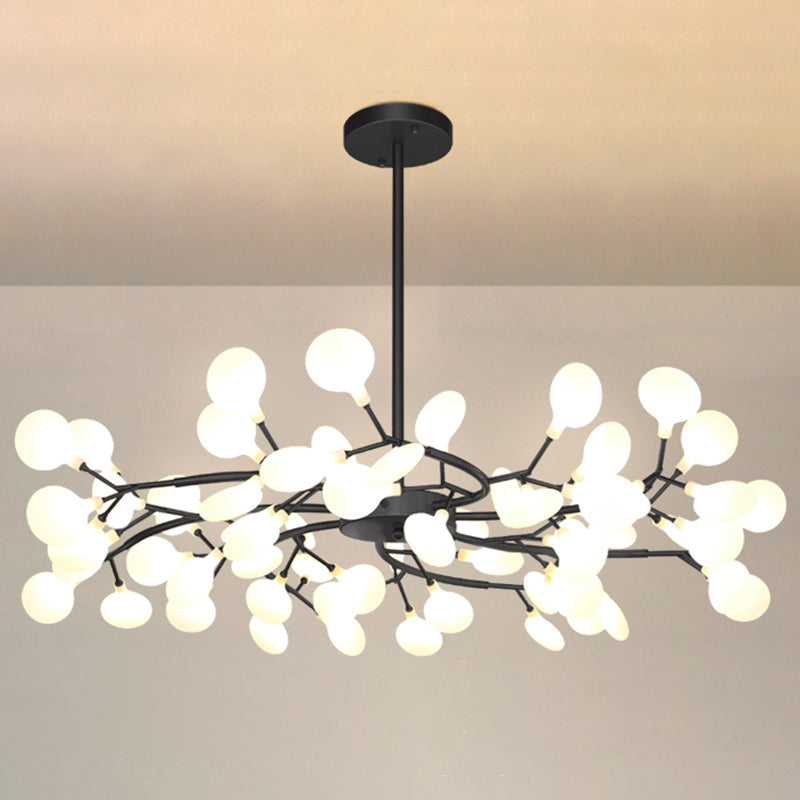 Foglie Lampada lampada lampada da design moderno illuminazione a sospensione acrilica per il ristorante