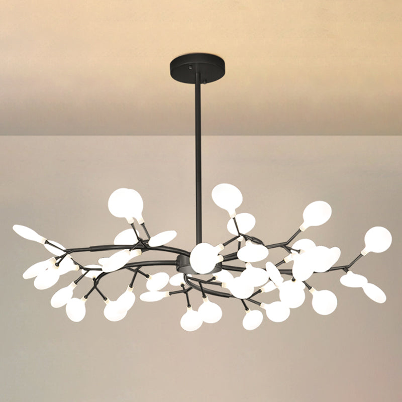 Foglie Lampada lampada lampada da design moderno illuminazione a sospensione acrilica per il ristorante