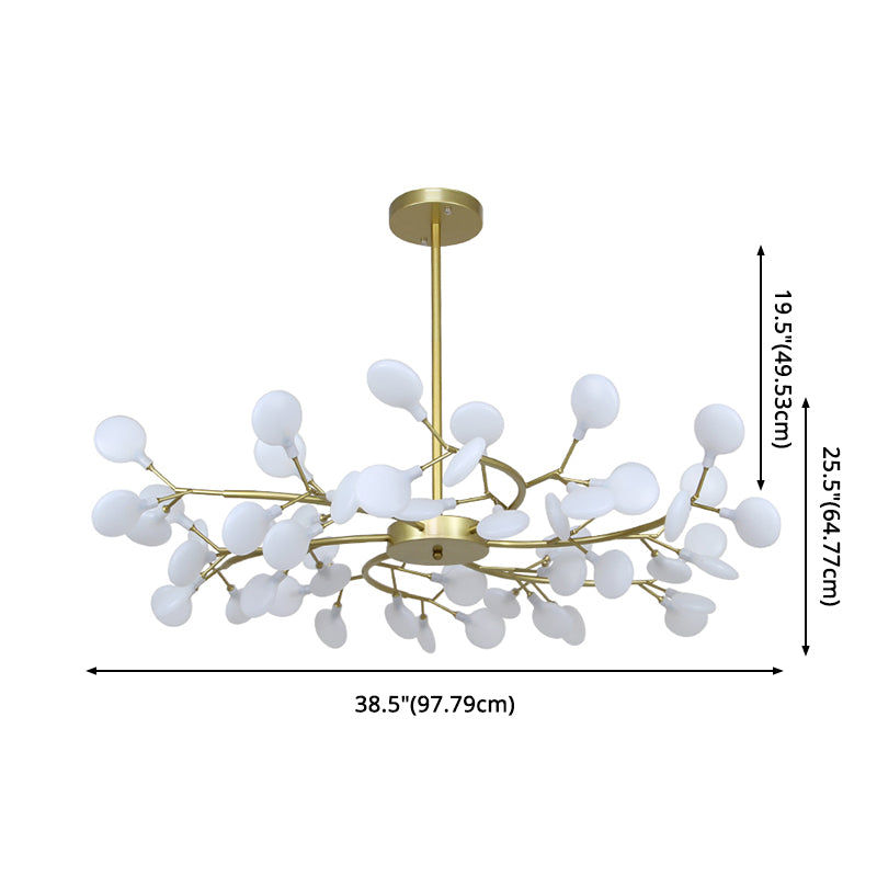 Foglie Lampada lampada lampada da design moderno illuminazione a sospensione acrilica per il ristorante