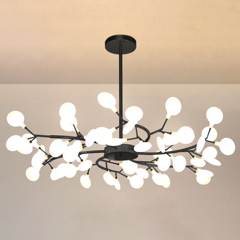 Foglie Lampada lampada lampada da design moderno illuminazione a sospensione acrilica per il ristorante