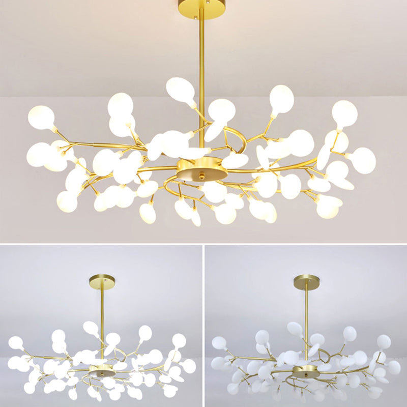 Foglie Lampada lampada lampada da design moderno illuminazione a sospensione acrilica per il ristorante