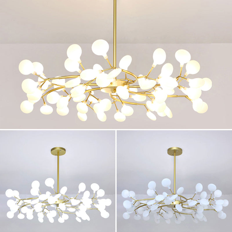 Foglie Lampada lampada lampada da design moderno illuminazione a sospensione acrilica per il ristorante