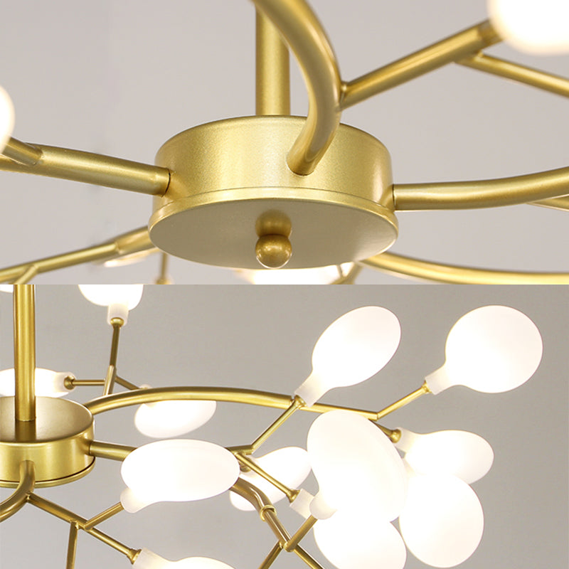 Foglie Lampada lampada lampada da design moderno illuminazione a sospensione acrilica per il ristorante