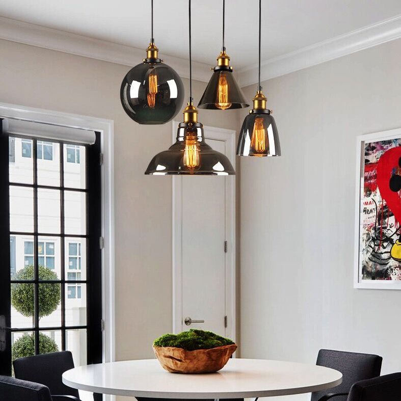 1 lumière suspendue au plafond suspension en verre contemporain suspension suspendue pour le restaurant