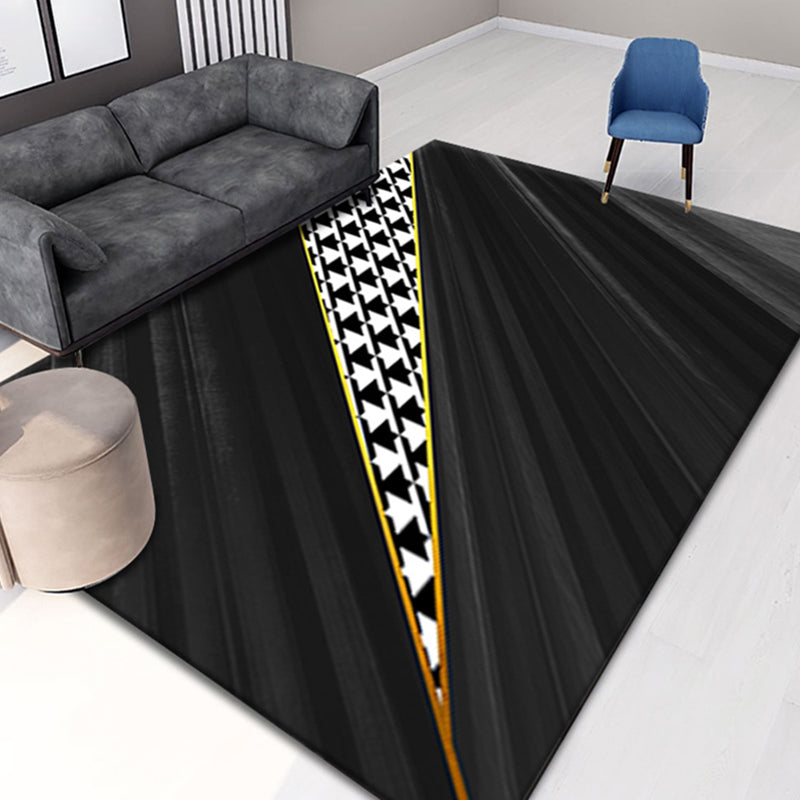 Individuality Modern Area Rug Luxurious Geometry Carpet Non-Slip Backing Carpet for Home Decoration