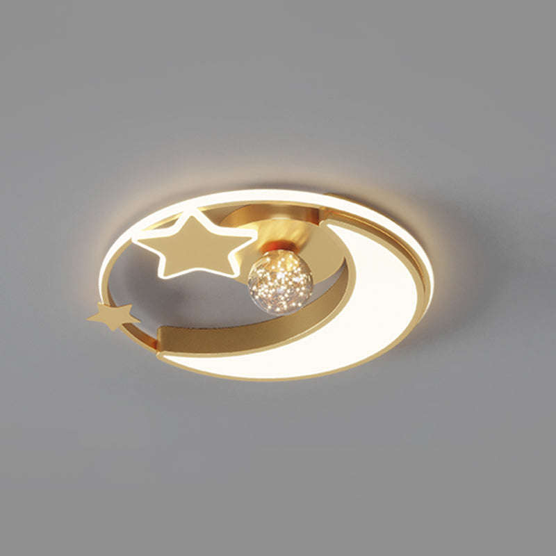 Camera Metallo Flush Montaggio Light Fixture Contemporary Circle Flush Light Fixture