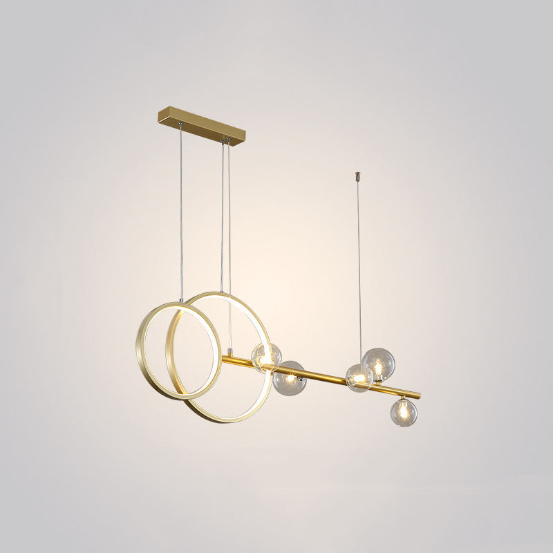 Modern Lighting Chandelier Linear Island Lighting Hanging Island Lights Glass Island Pendants